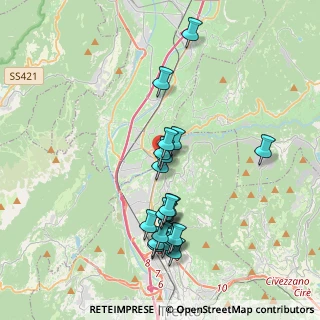 Mappa Via Garibaldi, 38015 Lavis TN, Italia (3.6325)