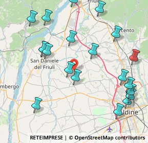 Mappa SP100, 33034 Fagagna UD, Italia (9.6925)