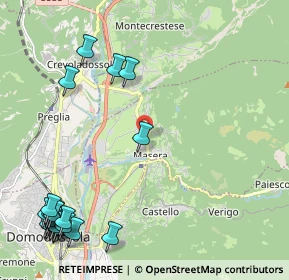 Mappa Via Provinciale, 28855 Masera VB, Italia (3.084)