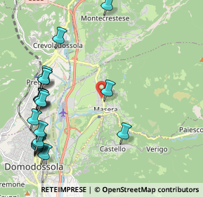 Mappa Via Provinciale, 28855 Masera VB, Italia (2.6265)