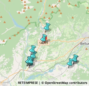 Mappa Via Casere, 32036 Sedico BL, Italia (4.30091)