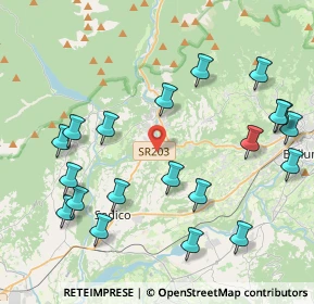 Mappa Via Casere, 32036 Sedico BL, Italia (4.7375)