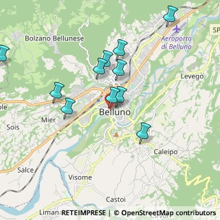 Mappa Via Sottocastello, 32100 Belluno BL, Italia (1.83909)