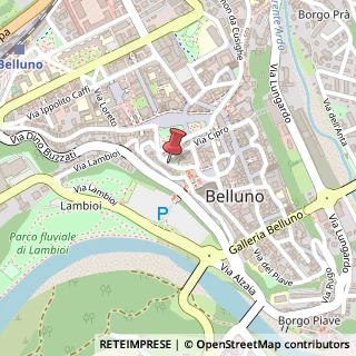 Mappa Via Proimboe, 7, 32100 Belluno, Belluno (Veneto)
