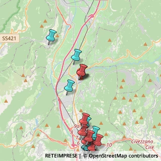 Mappa Via IV Novembre, 38015 Lavis TN, Italia (5.4365)