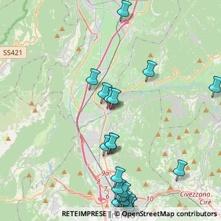 Mappa Via IV Novembre, 38015 Lavis TN, Italia (5.3525)