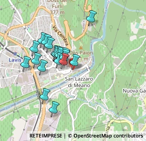 Mappa Via IV Novembre, 38015 Lavis TN, Italia (0.375)