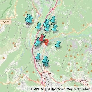 Mappa Via Cesare Battisti, 38015 Lavis TN, Italia (3.277)
