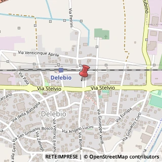 Mappa Via ezio vanoni 6, 23014 Delebio, Sondrio (Lombardia)