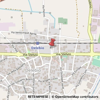 Mappa Via Ezio Vanoni,  10, 23014 Delebio, Sondrio (Lombardia)