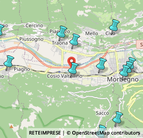 Mappa Via dei Molini, 23013 Cosio Valtellino SO, Italia (2.89286)