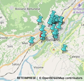 Mappa Via Feltre, 32100 Belluno BL, Italia (1.401)