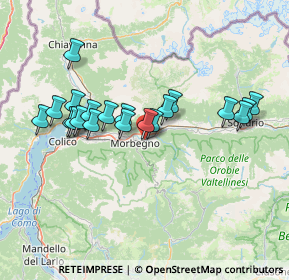 Mappa Via Maestri del Lavoro, 23018 Morbegno SO, Italia (13.1275)