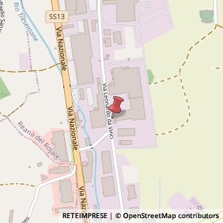 Mappa Via Leonardo Da Vinci, 31, 33010 Tavagnacco, Udine (Friuli-Venezia Giulia)