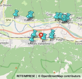 Mappa Via Cavallera, 23014 Andalo Valtellino SO, Italia (1.82462)