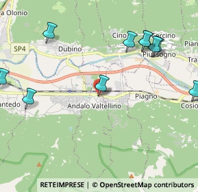 Mappa Via Cavallera, 23014 Andalo Valtellino SO, Italia (2.7625)