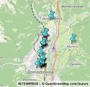 Mappa Via Chavez, 28865 Crevoladossola VB, Italia (1.369)