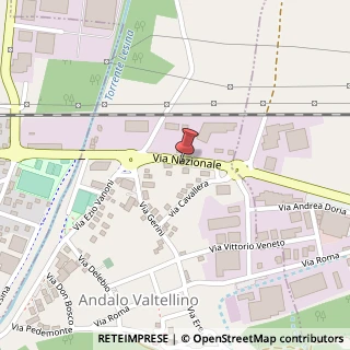 Mappa Via Cavallera, 17, 23014 Andalo Valtellino, Sondrio (Lombardia)