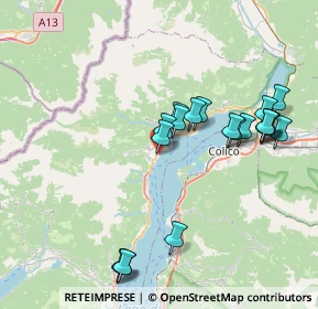 Mappa Via Vigna del Lago, 22014 Dongo CO, Italia (7.72)