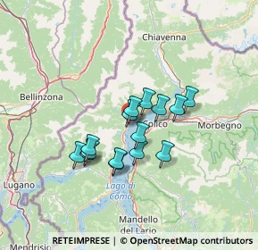 Mappa Via Vigna del Lago, 22014 Dongo CO, Italia (9.99933)