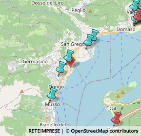 Mappa Via Vigna del Lago, 22014 Dongo CO, Italia (3.25)