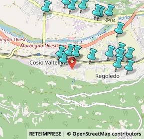 Mappa Via Vanoni, 23013 Cosio Valtellino SO, Italia (1.0855)