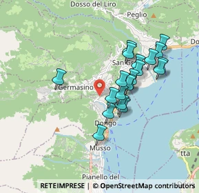 Mappa Via Crotti di Pomaro, 22014 Dongo CO, Italia (1.511)