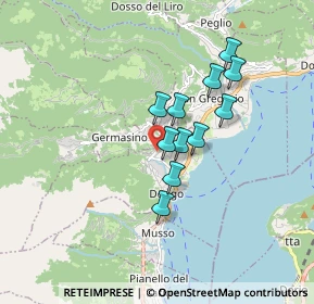 Mappa Via Crotti di Pomaro, 22014 Dongo CO, Italia (1.28455)