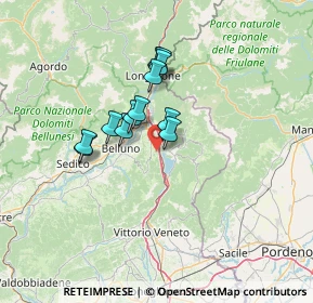 Mappa Nucleo Cornolade Alte, 32014 Ponte nelle Alpi BL, Italia (9.62167)