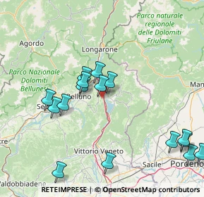 Mappa Nucleo Cornolade Alte, 32014 Ponte nelle Alpi BL, Italia (17.49313)