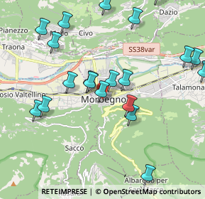 Mappa Piazza Caduti della libertà, 23017 Morbegno SO, Italia (2.2095)