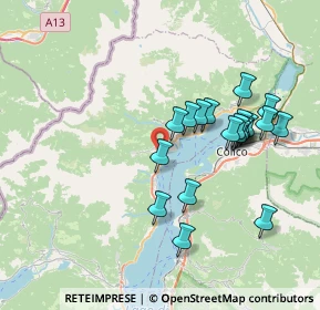 Mappa Via per Mellia, 22014 Dongo CO, Italia (6.9805)