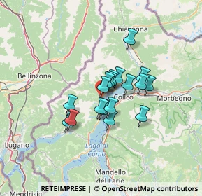 Mappa Via per Mellia, 22014 Dongo CO, Italia (8.74778)