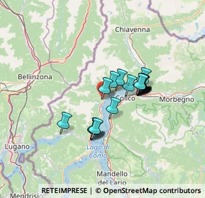 Mappa Via per Mellia, 22014 Dongo CO, Italia (9.7675)