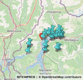 Mappa Via per Mellia, 22014 Dongo CO, Italia (9.816)