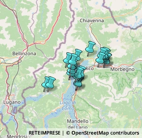 Mappa Via per Mellia, 22014 Dongo CO, Italia (8.67)