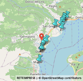 Mappa Via per Mellia, 22014 Dongo CO, Italia (1.71385)