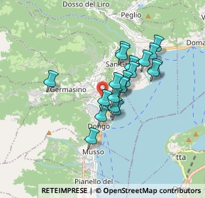 Mappa Via per Mellia, 22014 Dongo CO, Italia (1.277)