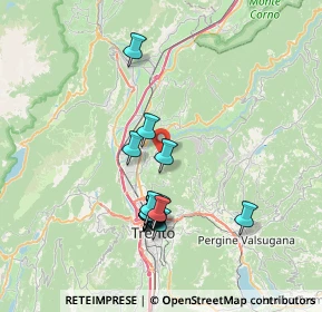 Mappa 38121 Vigo Meano TN, Italia (6.62143)