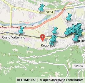 Mappa Via Don Guanella, 23013 Cosio Valtellino SO, Italia (1.205)