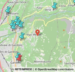 Mappa Str. alle Gorghe, 38121 Vigo Meano TN, Italia (3.10417)