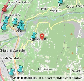 Mappa Str. alle Gorghe, 38121 Vigo Meano TN, Italia (3.01167)