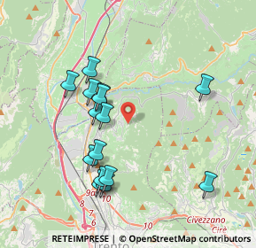 Mappa Str. alle Gorghe, 38121 Vigo Meano TN, Italia (3.64667)