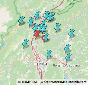 Mappa Strada alle Gorghe, 38121 Vigo Meano TN, Italia (6.5595)