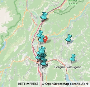 Mappa Strada alle Gorghe, 38121 Vigo Meano TN, Italia (6.47235)