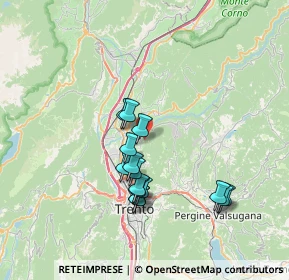 Mappa Strada alle Gorghe, 38121 Vigo Meano TN, Italia (6.31533)