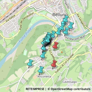 Mappa Via Monte Grappa, 32100 Belluno BL, Italia (0.23448)