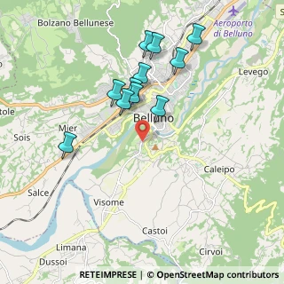 Mappa Via Monte Grappa, 32100 Belluno BL, Italia (1.75364)