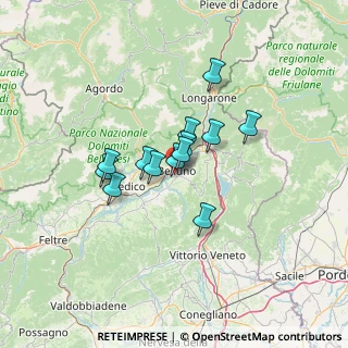 Mappa Via Monte Grappa, 32100 Belluno BL, Italia (8.89385)