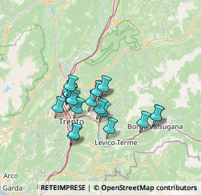 Mappa Via delle Segherie, 38042 Baselga di Piné TN, Italia (11.21056)